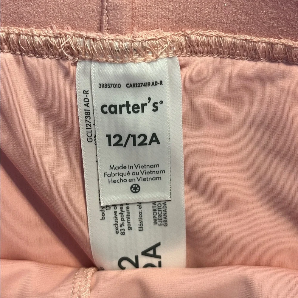 Carter's Pink Glitter V-Neck Ballet Top and Pink Ballet Skort